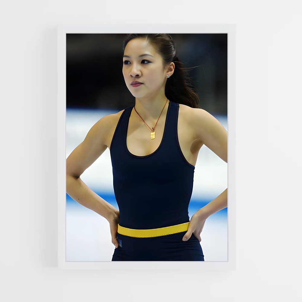 Poster Michelle de kwan – affiche Patinage artistique (vue 3)